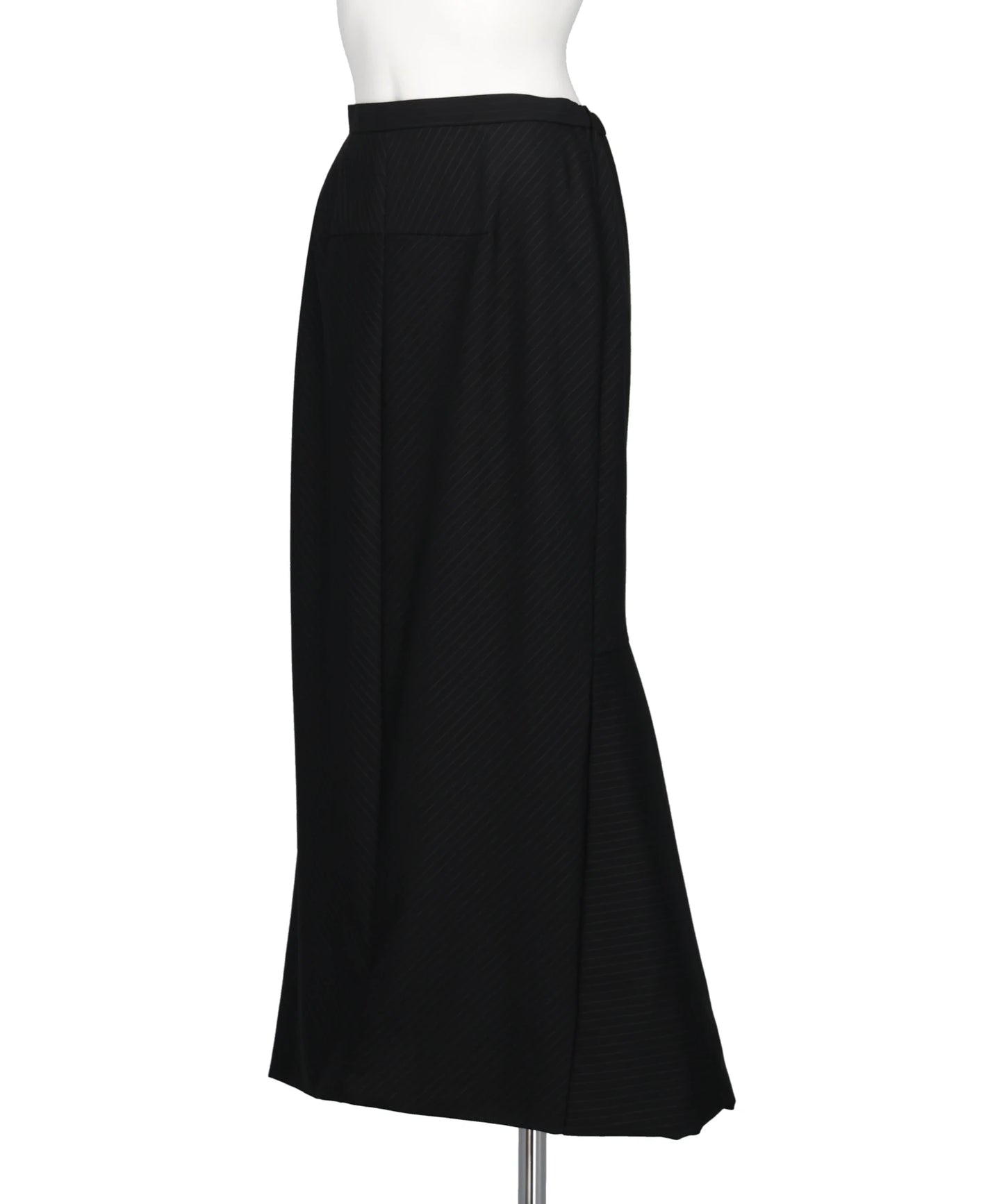 FLARED SKIRT WITH CONTRASTING HEM