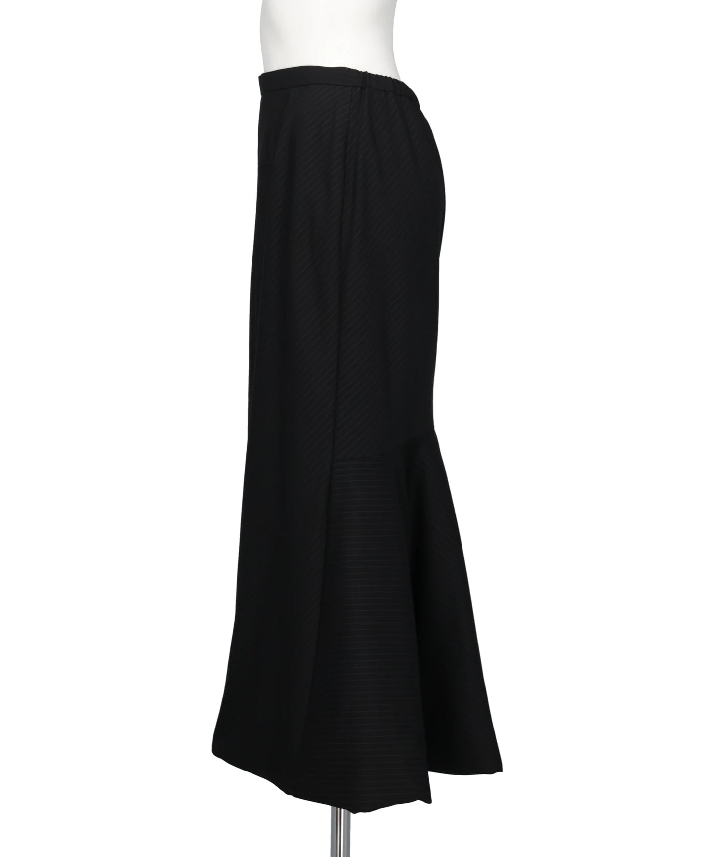 FLARED SKIRT WITH CONTRASTING HEM