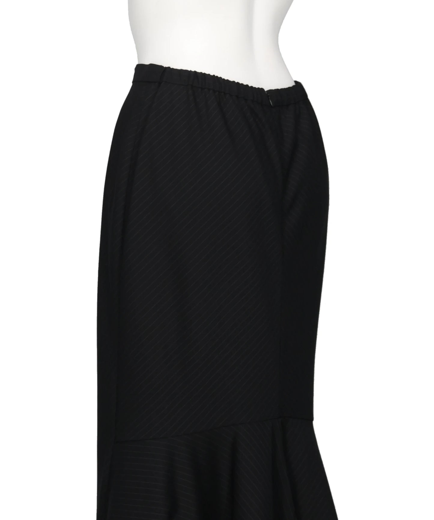 FLARED SKIRT WITH CONTRASTING HEM
