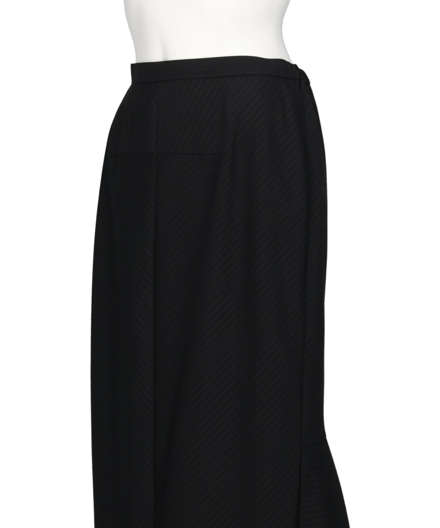 FLARED SKIRT WITH CONTRASTING HEM