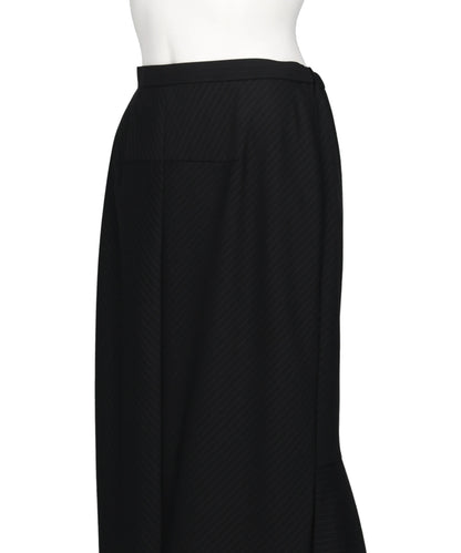 FLARED SKIRT WITH CONTRASTING HEM