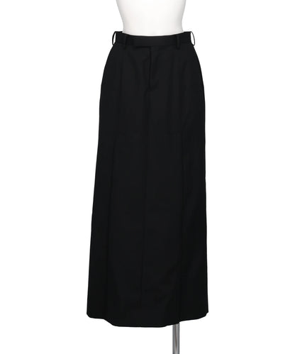 JOHN LAWRENCE SULLIVAN WOOL GABARDINE SLIT SKIRT