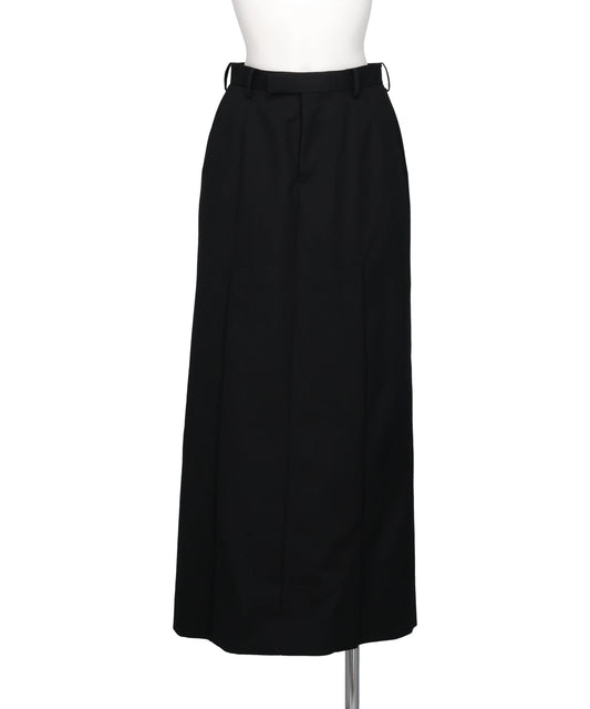 JOHN LAWRENCE SULLIVAN WOOL GABARDINE SLIT SKIRT