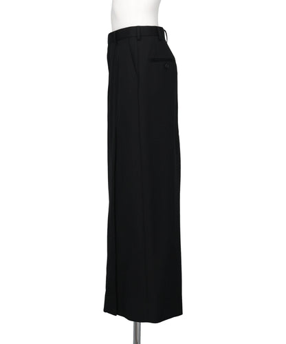 WOOL GABARDINE SLIT SKIRT