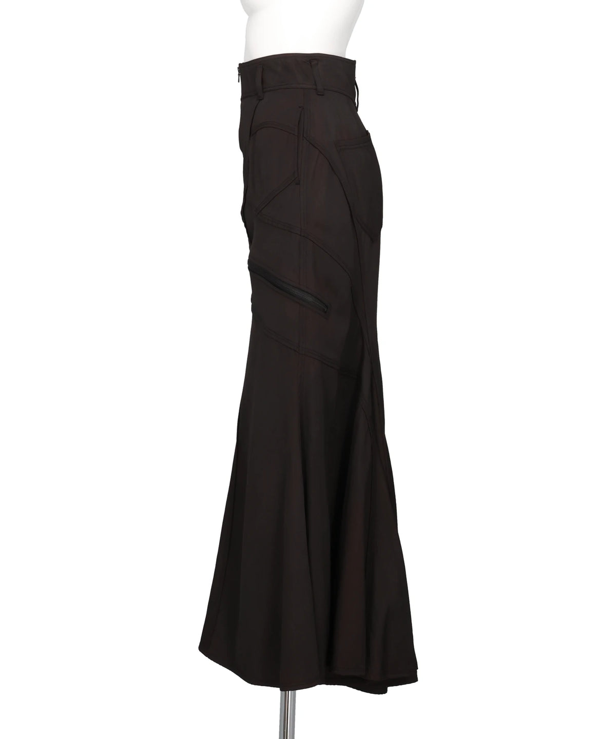 PIGMENT WASHED ZIP PANEL MERMAID SKIRT