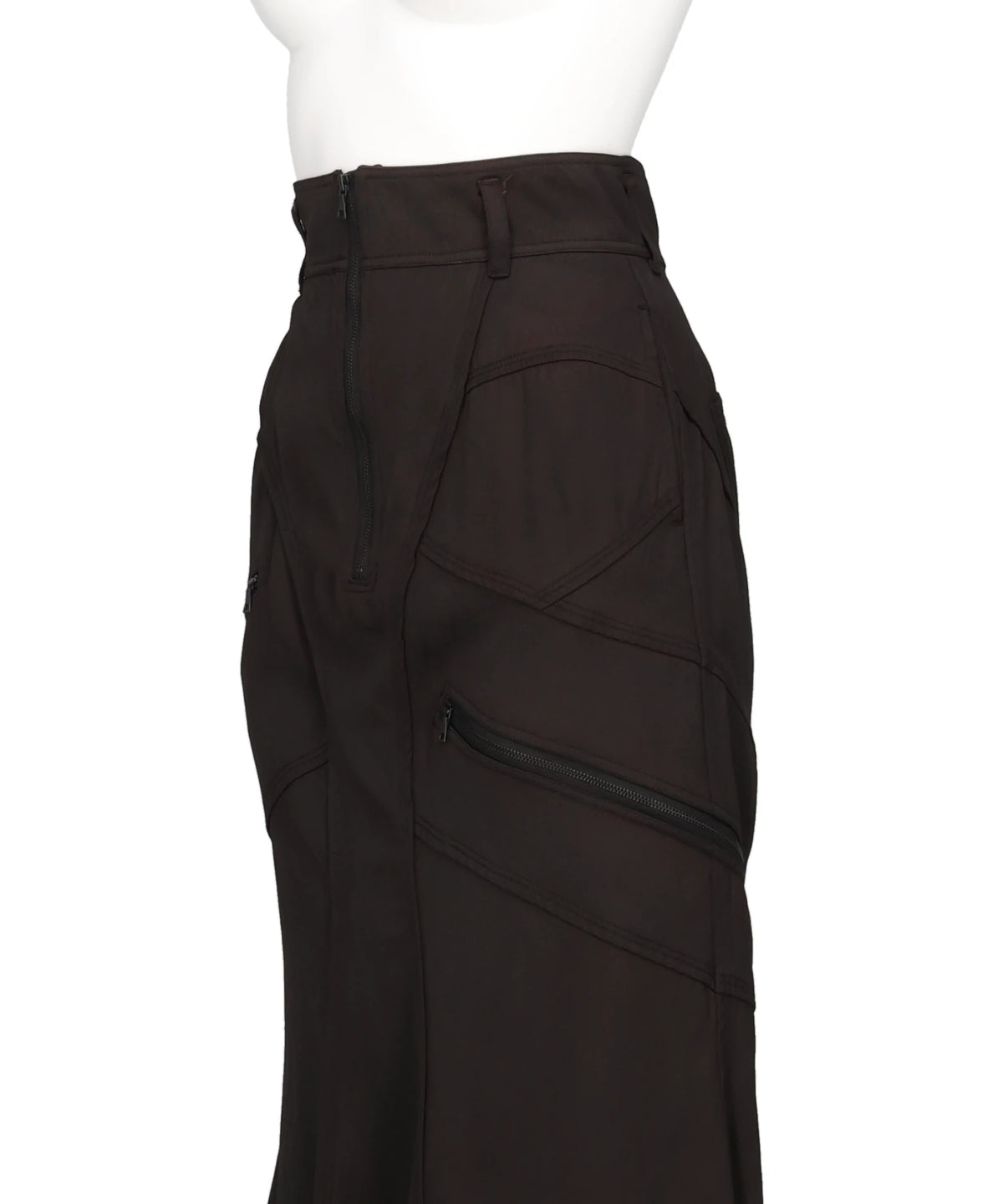 PIGMENT WASHED ZIP PANEL MERMAID SKIRT
