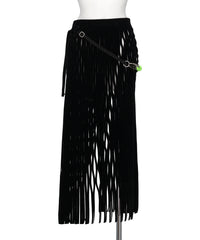 BIFURCATUM(ビフルカツム）2026AW VELOURS MESH SKIRT 26AW-SK02