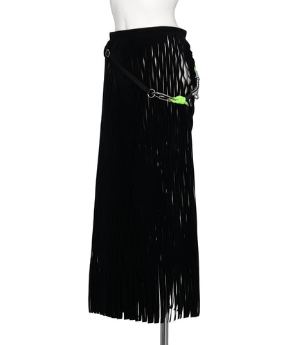 VELOURS MESH SKIRT