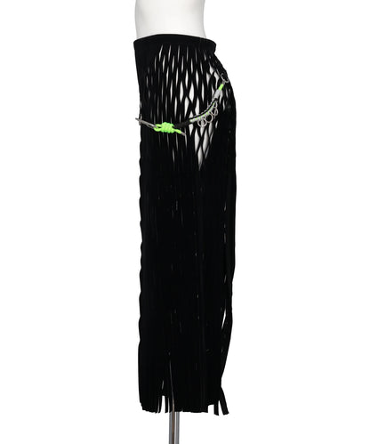 VELOURS MESH SKIRT
