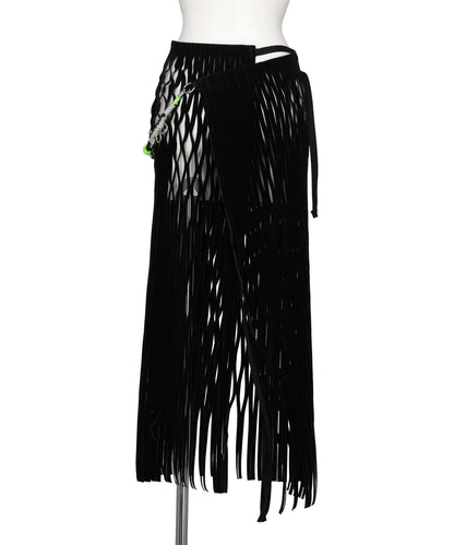 VELOURS MESH SKIRT