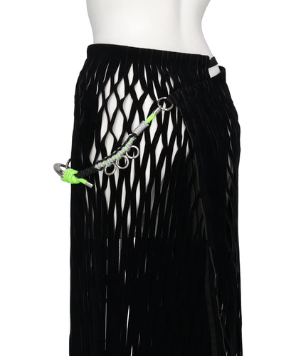 VELOURS MESH SKIRT