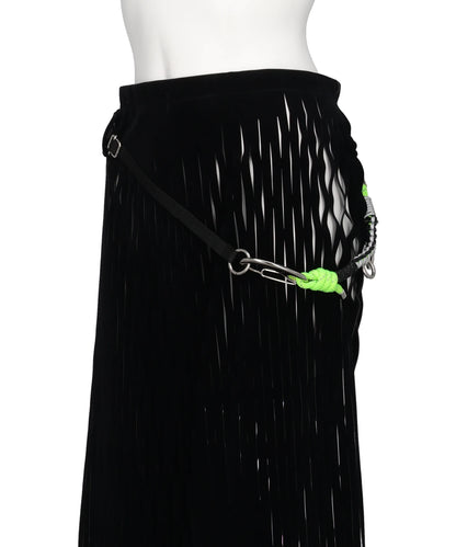 VELOURS MESH SKIRT