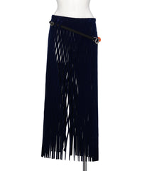 BIFURCATUM(ビフルカツム）2026AW VELOURS MESH SKIRT 26AW-SK02