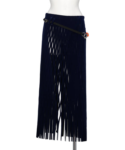 BIFURCATUM(ビフルカツム）2026AW VELOURS MESH SKIRT 26AW-SK02