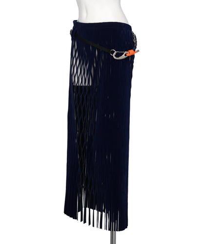 VELOURS MESH SKIRT