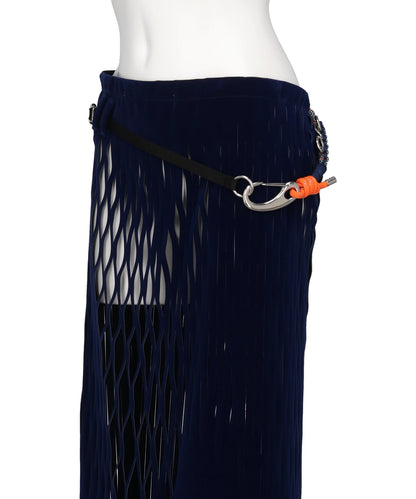 VELOURS MESH SKIRT