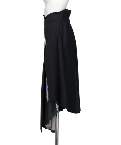 WRAP SKIRT-PRINTED