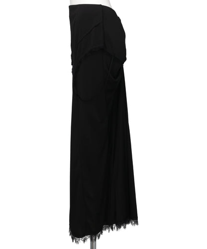 DROOPING SLIP MAXI SKIRT