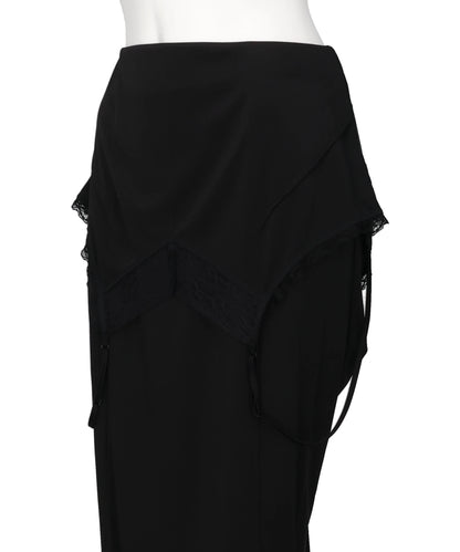 DROOPING SLIP MAXI SKIRT