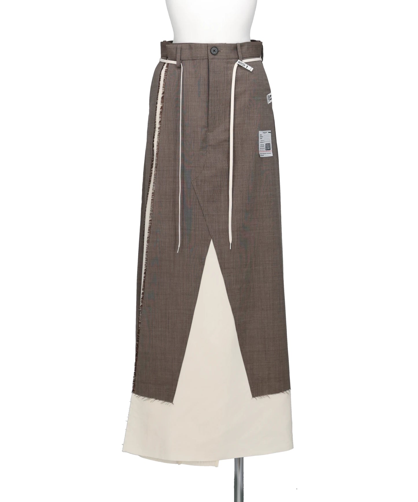 Maison MIHARA YASUHIRO(メゾンミハラヤスヒロ) 2026AW WOOL SLACKS COMBINED SKIRT K17SK382