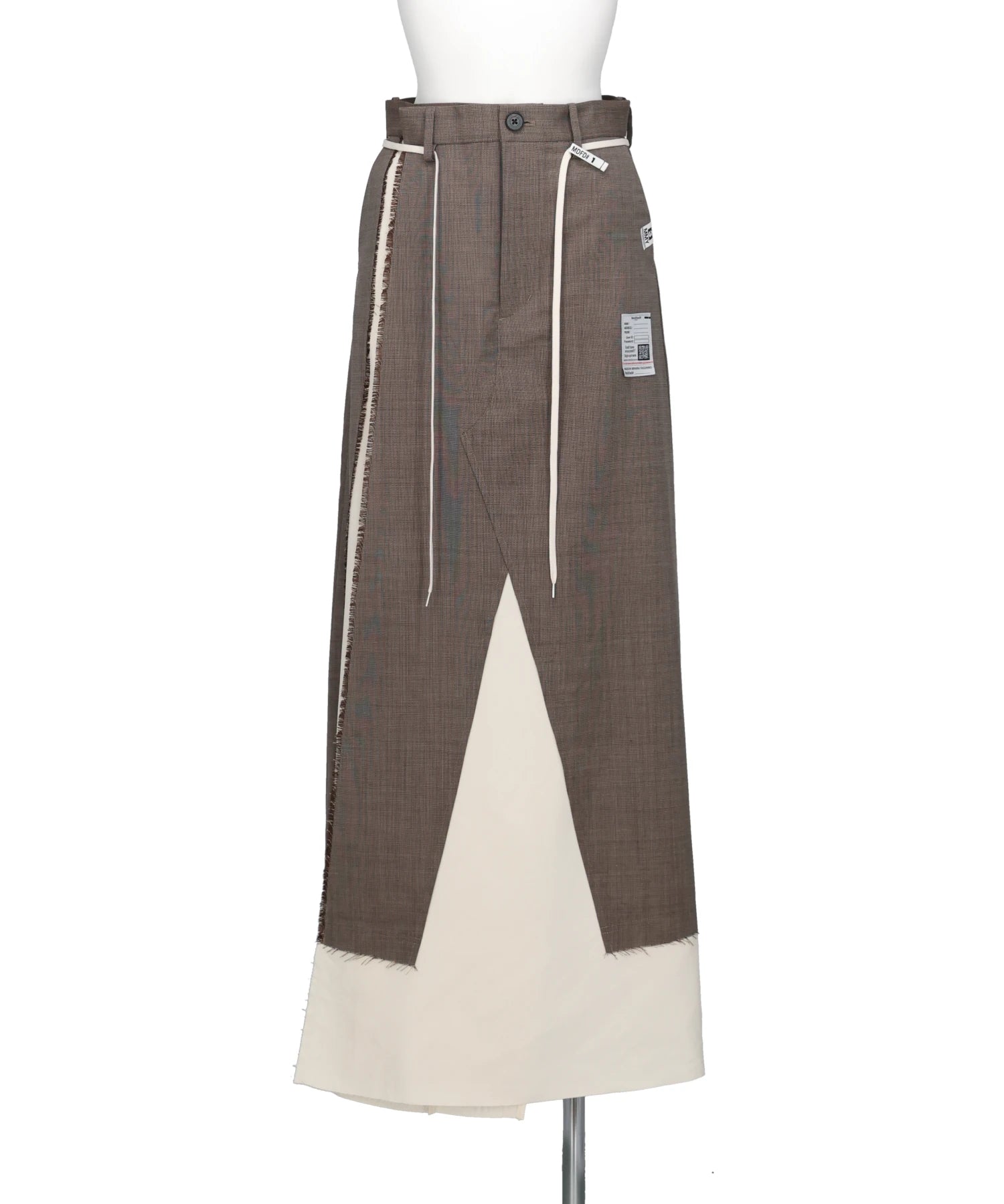 Maison MIHARA YASUHIRO(メゾンミハラヤスヒロ) 2026AW WOOL SLACKS COMBINED SKIRT K17SK382