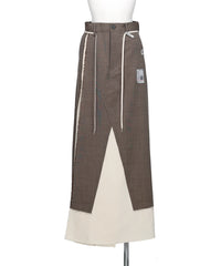 Maison MIHARA YASUHIRO(メゾンミハラヤスヒロ) 2026AW WOOL SLACKS COMBINED SKIRT K17SK382