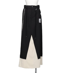 Maison MIHARA YASUHIRO(メゾンミハラヤスヒロ) 2026AW WOOL SLACKS COMBINED SKIRT K17SK382