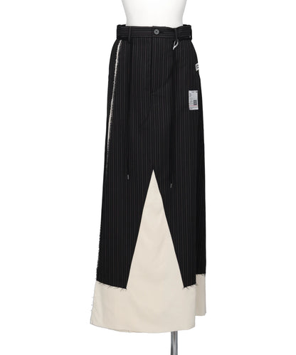 Maison MIHARA YASUHIRO(メゾンミハラヤスヒロ) 2026AW WOOL SLACKS COMBINED SKIRT K17SK382