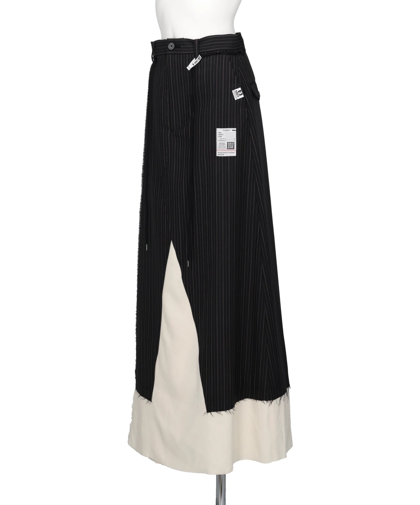 WOOL SLACKS COMBINED SKIRT