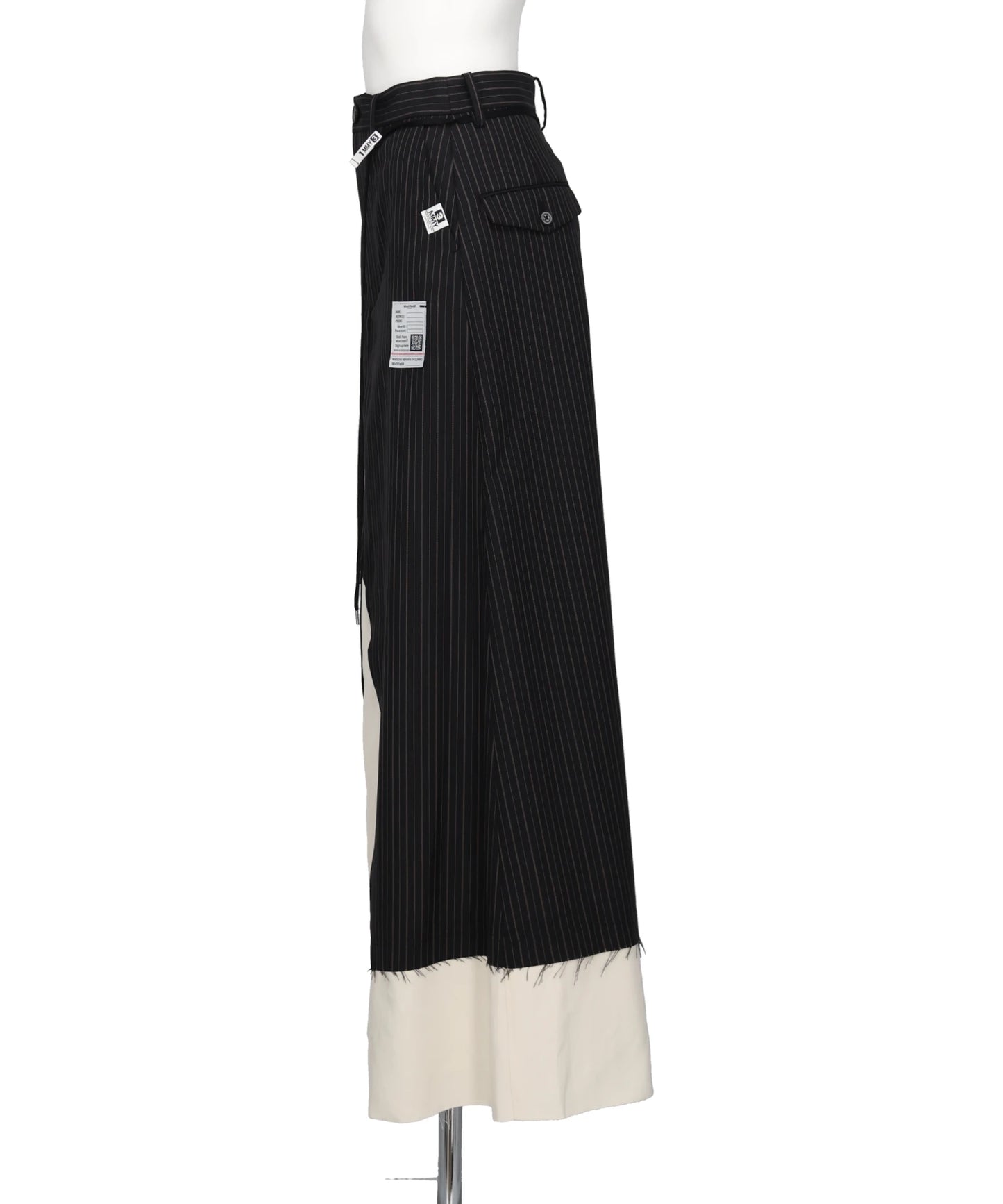 WOOL SLACKS COMBINED SKIRT