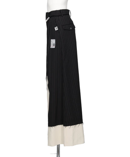 WOOL SLACKS COMBINED SKIRT