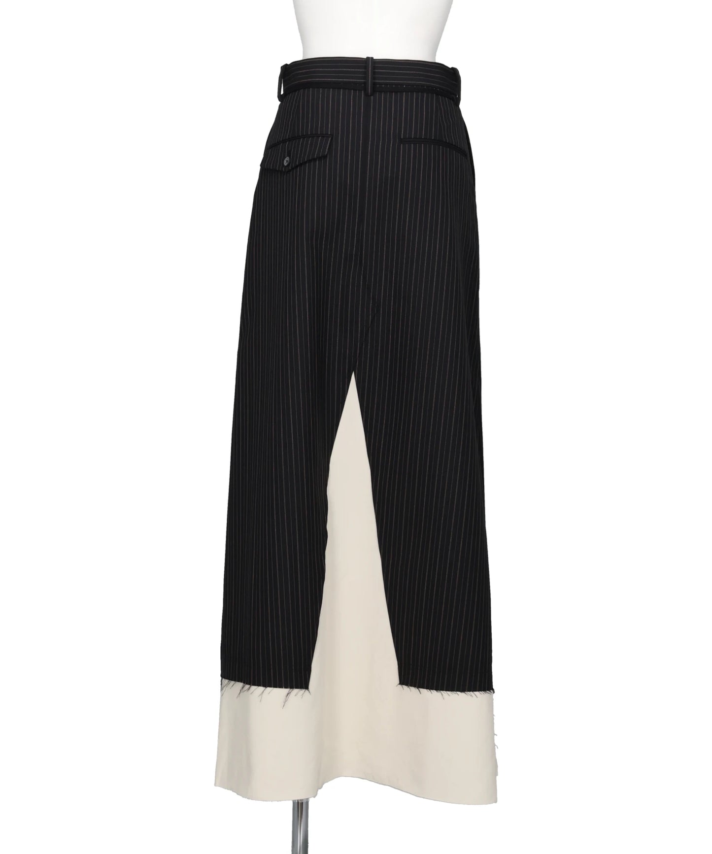 WOOL SLACKS COMBINED SKIRT