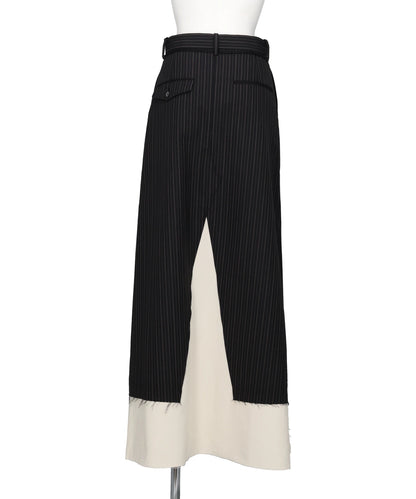 WOOL SLACKS COMBINED SKIRT