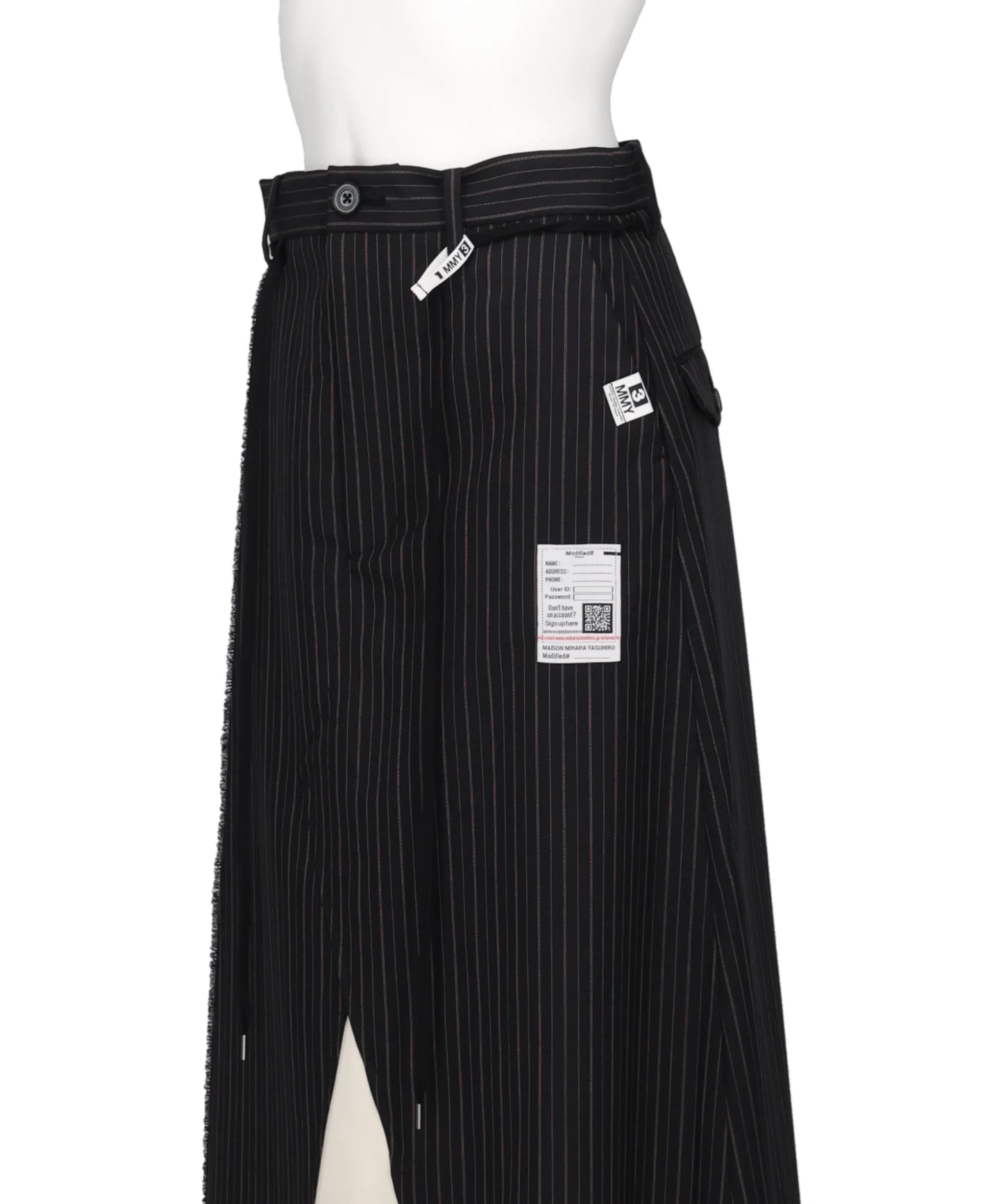 WOOL SLACKS COMBINED SKIRT