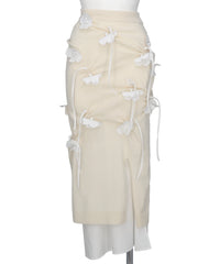 RIV NOBUHIKO(リブ ノブヒコ)EDIS FLOWER KNIT SKIRT