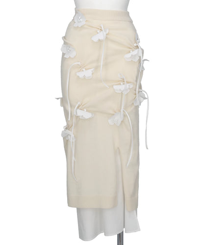RIV NOBUHIKO(リブ ノブヒコ)EDIS FLOWER KNIT SKIRT