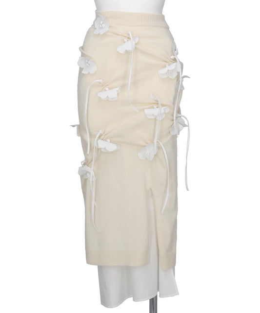 RIV NOBUHIKO(リブ ノブヒコ)EDIS FLOWER KNIT SKIRT