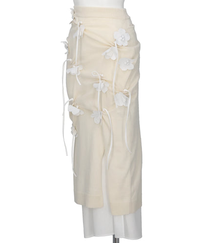 EDIS FLOWER KNIT SKIRT