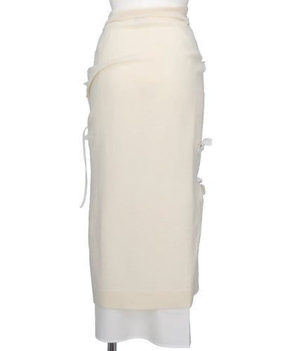 EDIS FLOWER KNIT SKIRT
