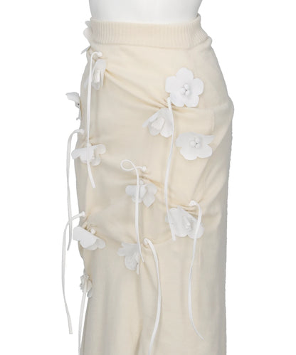 EDIS FLOWER KNIT SKIRT