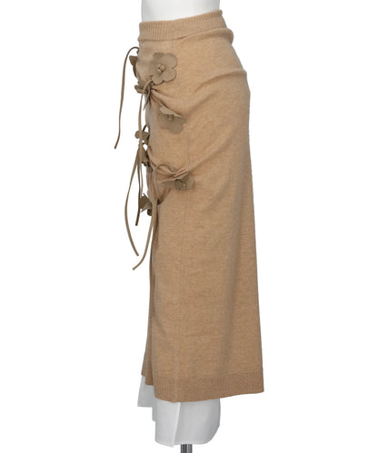 EDIS FLOWER KNIT SKIRT