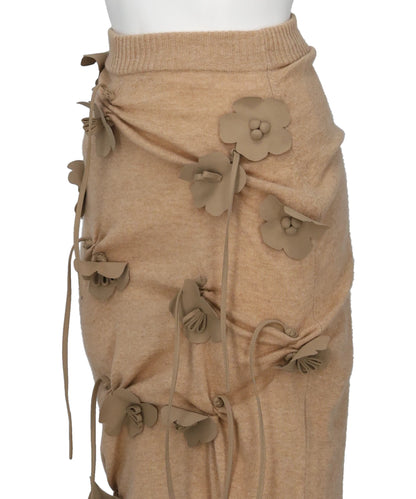 EDIS FLOWER KNIT SKIRT