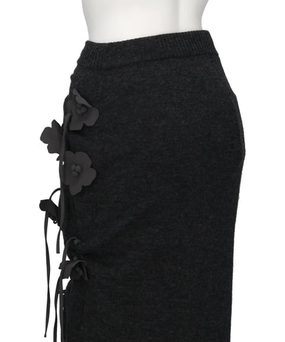 EDIS FLOWER KNIT SKIRT