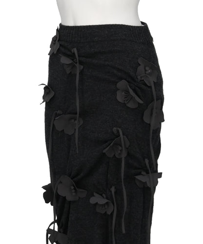 EDIS FLOWER KNIT SKIRT