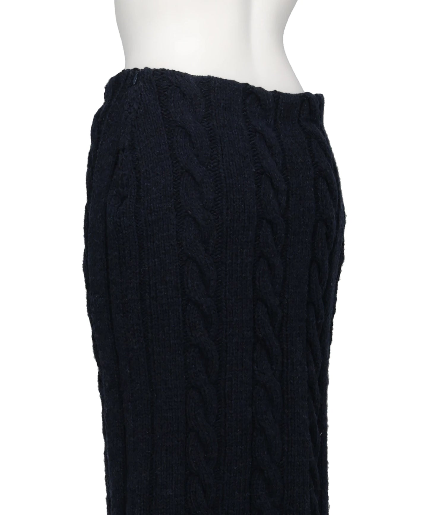 PS26AW-007 DISTRESSED KNIT SKIRT