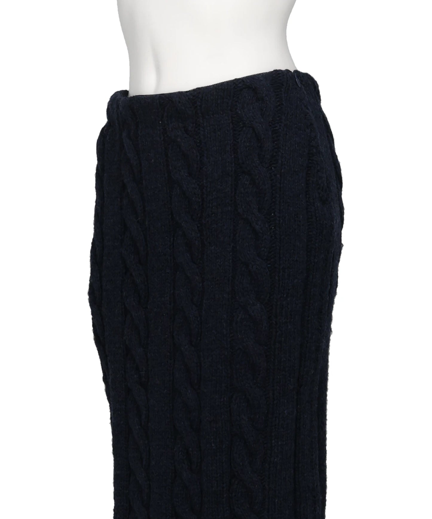 PS26AW-007 DISTRESSED KNIT SKIRT
