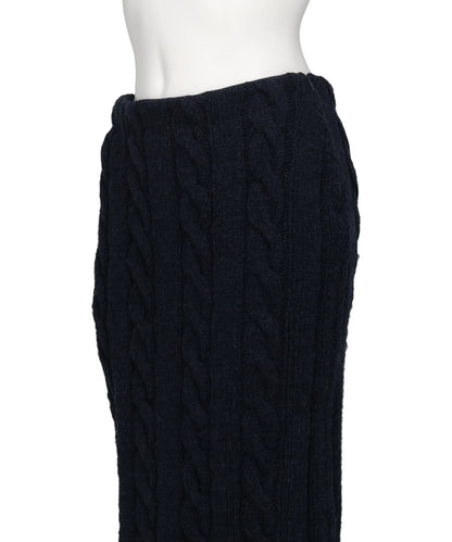 PS26AW-007 DISTRESSED KNIT SKIRT