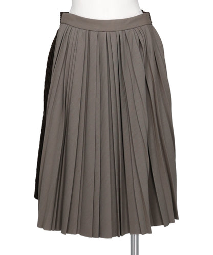 Maison MIHARA YASUHIRO(メゾンミハラヤスヒロ) COMBINED PLEATS×CORDUROY SKIRT
