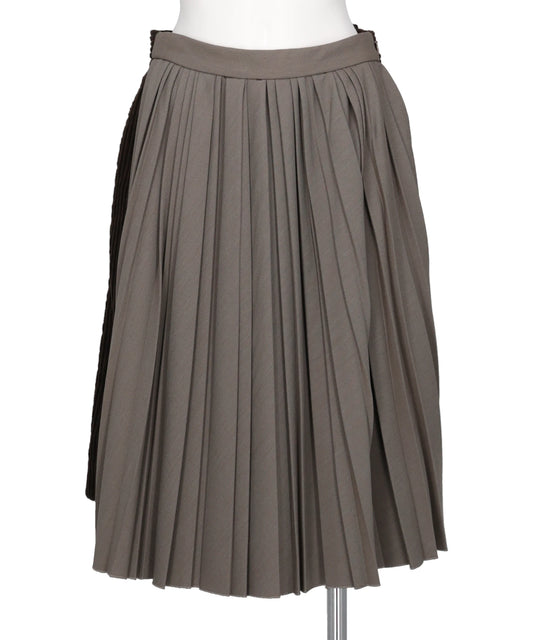 Maison MIHARA YASUHIRO(メゾンミハラヤスヒロ) COMBINED PLEATS×CORDUROY SKIRT