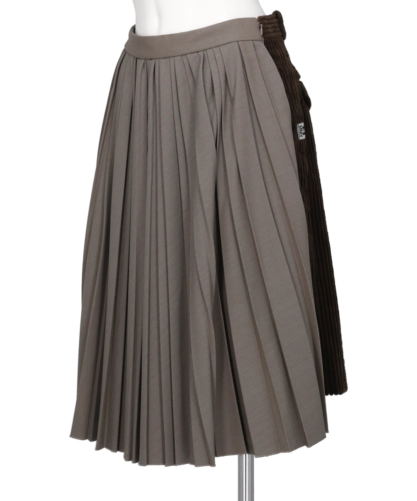 COMBINED PLEATS×CORDUROY SKIRT
